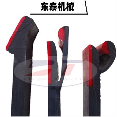 廠家直供導料槽防溢裙板 高彈性T型聚氨酯防溢裙板