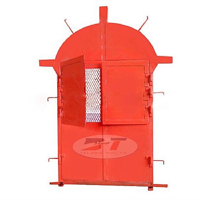 廠家定制礦用井下圓弧頂雙開(kāi)防火柵欄門(mén)MFHSL1.6*1.8圓弧頂防火門(mén)