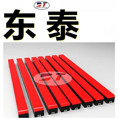 皮帶輸送機耐磨緩沖條 鋼制卡槽耐沖擊緩沖條 阻燃緩沖條