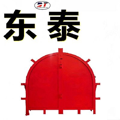 廠家定制礦井上MFBX礦山斜風井防爆門 緩解沖擊波防爆門